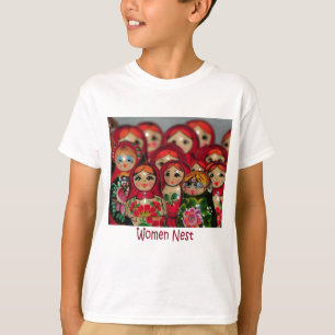 Women Nest, Russian Nesting Dolls T-Shirt