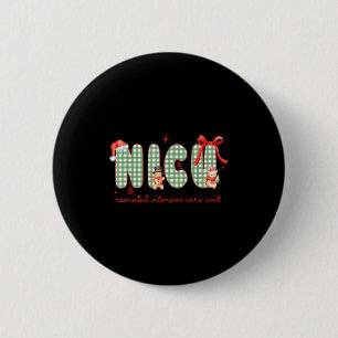 Women Nicu Nurse Christmas Newborn Neonatal Icu Ho 6 Cm Round Badge