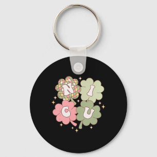 Women Nicu Nurse St Patrick's Day Neonatal Icu Sha Key Ring
