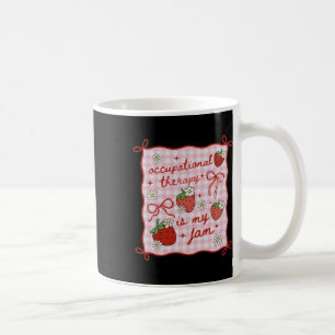 Women Occupational Therapy Cute Strawberry Ot Back Coffee Mug