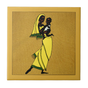 Women of Africa Ceramic Tile