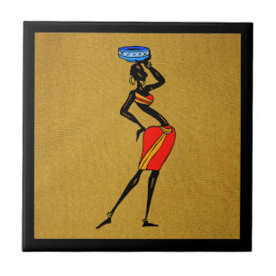 Women of Africa Ceramic Tile
