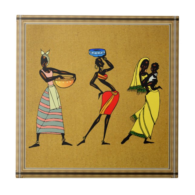 Women of Africa Tile (Front)