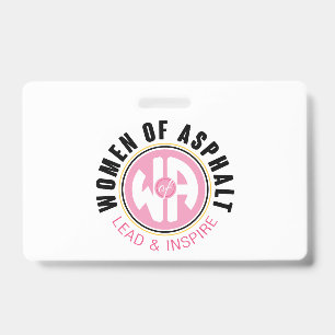 Women of Asphalt Badge ID Badge