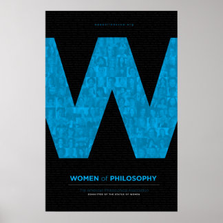 Women of Philosophy - Blue Poster