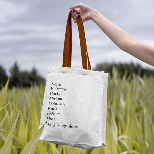 Women of Scripture Feminine Cute Typography  Tote Bag (Creator Uploaded)