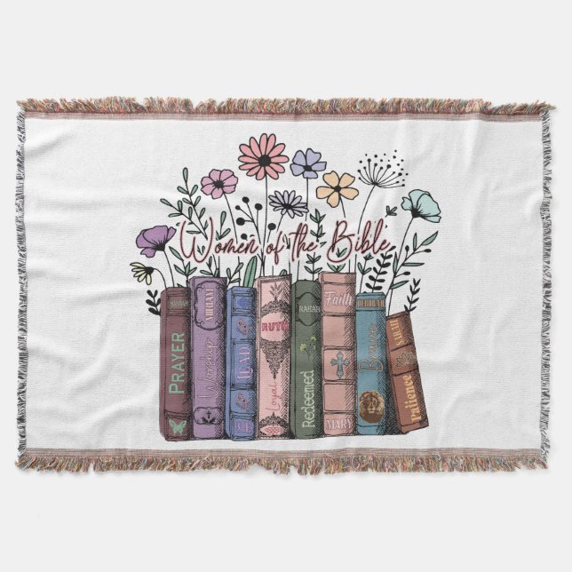 Women of the Bible Throw Blanket (Front)