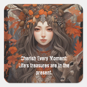 Women of the woods: Live NOW Square Sticker