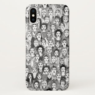 women of the world black white iPhone x case