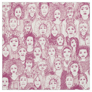 women of the world cherry fabric