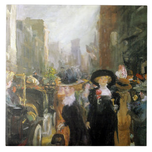 Women on Fifth Avenue (New York City, USA) (NYC) Tile