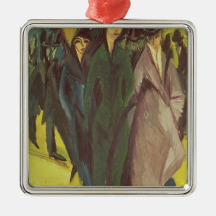 Women on the Street, 1915 Metal Tree Decoration