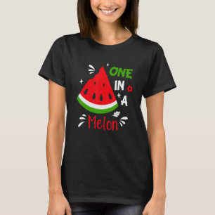 Women One In A Melon Watermelon Hello Summer Vibes T-Shirt