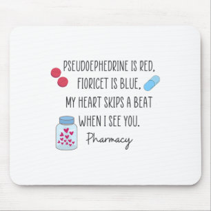 Women Pharmacist Valentines Pharmacy Technician Gr Mouse Pad