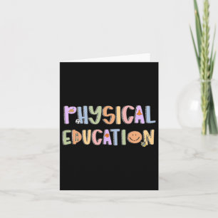 Women Physical Education Teacher Back To School Ph Card