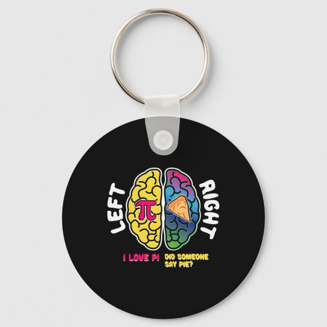 Women Pi Day Brain Mathematics Pi Funny Math Geek  Key Ring (Front)