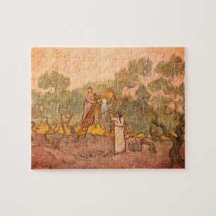 Women Picking Olives by van Gogh: Jigsaw Puzzle