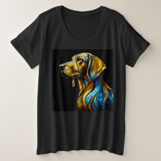 Women Plus Size T-Shirts With Art Expression 29