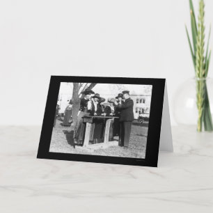 Women Police Officers and Guns 1914 Card