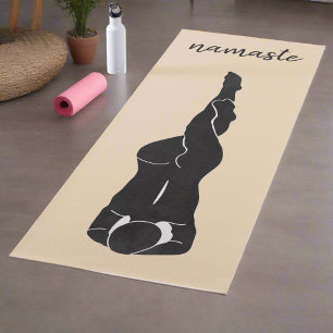 Women Poses Movements Namaste Yogi Blush Pink Yoga Mat