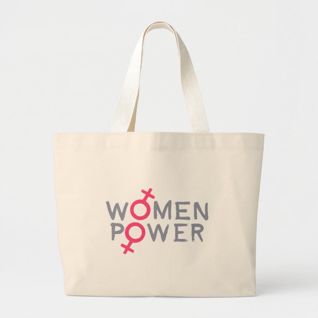 Women Power Large Tote Bag (Front)