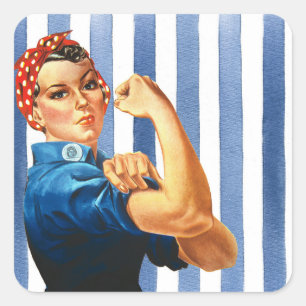 Women Power Square Sticker