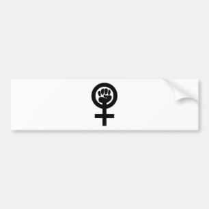 Women Power Symbol Bumper Sticker