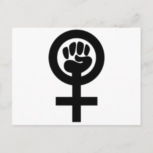 Women Power Symbol Postcard