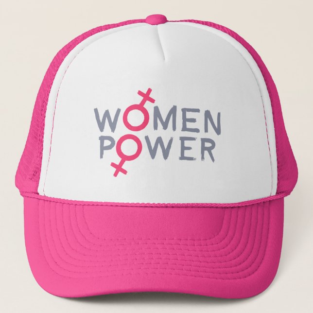 Women Power Trucker Hat (Front)