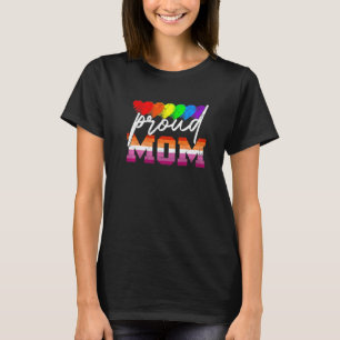 Women Proud Mom Transgender Pride Lesbian Lgbt Fat T-Shirt
