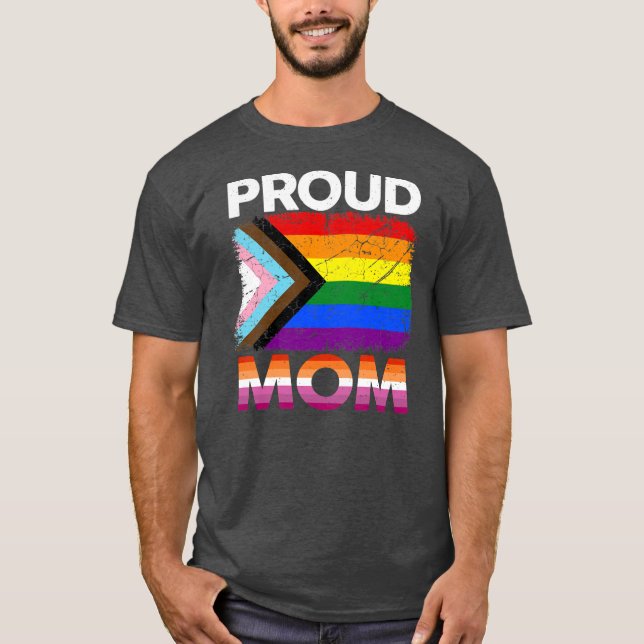 Women Proud Mum Transgender Pride Lesbian LGBT T-Shirt (Front)