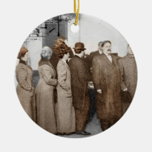 Women Registering to Vote Ceramic Tree Decoration