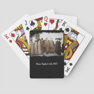 Women Registering to Vote Playing Cards