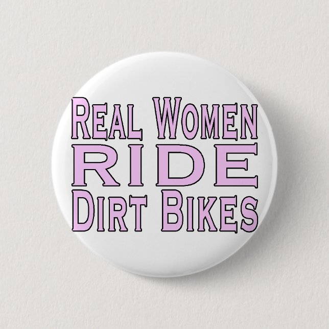 Women Ride Bikes 6 Cm Round Badge (Front)