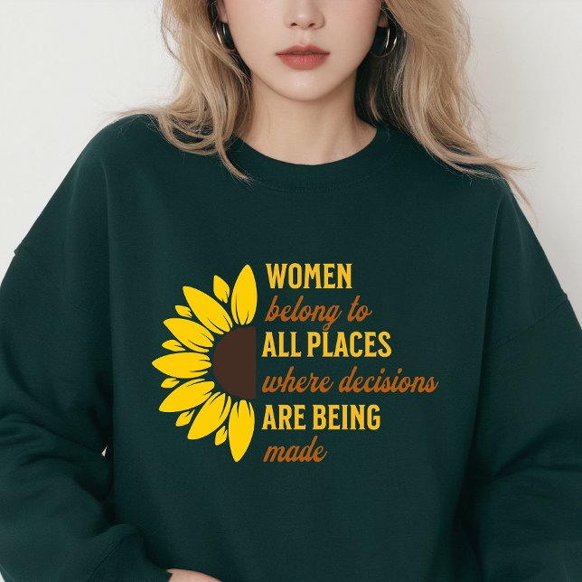 Women Rights Rgb Ginsburg Ruth Bader Sunflower Sweatshirt (Creator Uploaded)