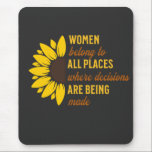 Women Rights Sister Mother Birthday Gift  Mouse Pad<br><div class="desc">This mouse pad features empowering feminist quotes and iconic RBG imagery. With its sleek design and durable construction, it's the perfect accessory for your workspace. Let RBG's inspiring words serve as a daily reminder of the ongoing fight for equality and justice. Whether you're working on important projects or browsing the...</div>