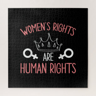 Women Rights Women's Rights Are Human Rights Femin Jigsaw Puzzle