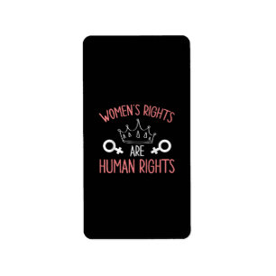 Women Rights Women's Rights Are Human Rights Femin Label