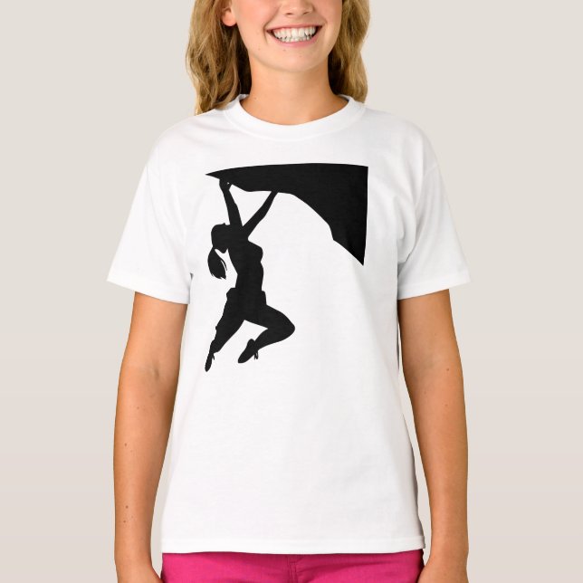 Women Rock Climbing Climber  T-Shirt (Front)