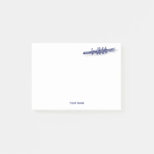 Women Rowing Rowers Crew Team Water Sports Blue Post-it Notes