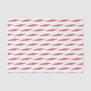 Women Rowing Rowers Crew Team Water Sports Red Tissue Paper