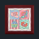 Women’s Accessories by Chariklia Zarris Gift Box<br><div class="desc">This work by Chariklia Zarris shows a group of women’s accessories,  including a shoe,  belt,  bracelet and a handbag. This would make a great gift for someone who loves to accessorise or enjoys a fun shopping spree. Order yours today!</div>