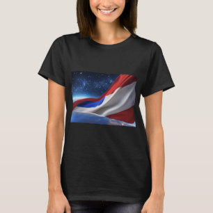 Women’s Basic T-Shirt with USA Flag Logo