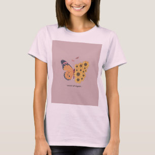 Women’s Butterfly & Sunflower Graphic T-Shirt