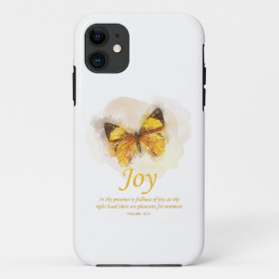 Women’s Christian Butterfly Bible Verse: Joy Case-Mate iPhone Case