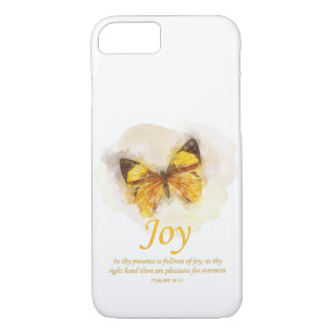 Women’s Christian Butterfly Bible Verse: Joy Case-Mate iPhone Case