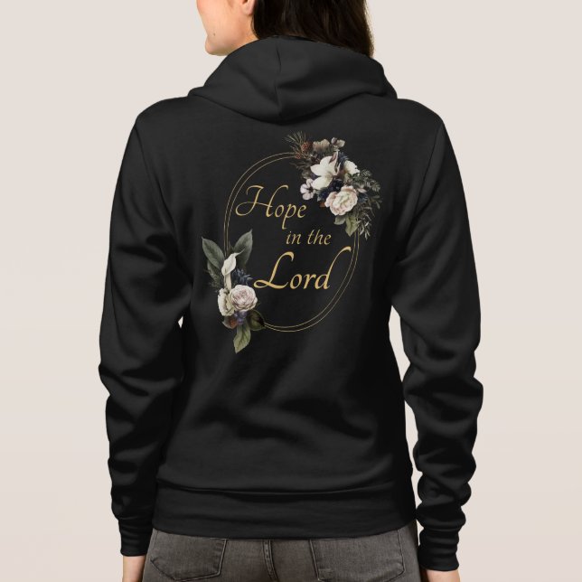 Women’s Christian Hope in the Lord Inspirational Hoodie (Back)