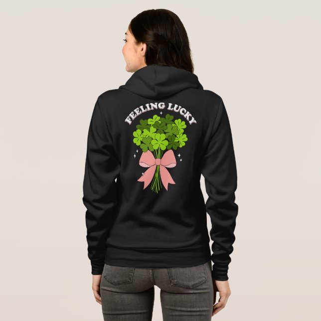 Women’s cute St.Patrick’s Day Hoodie (Back Full)