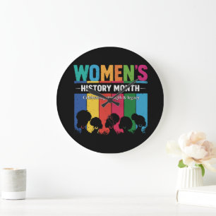 Women’s History Month – Celebrating Strength & Leg Large Clock