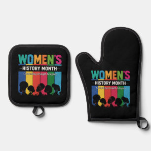 Women’s History Month – Celebrating Strength & Leg Oven Mitt & Pot Holder Set